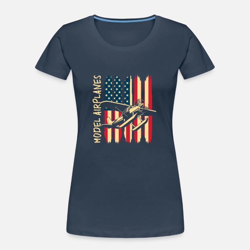 Modellbauer Modellfliegen Hobbypilot Flieger Frauen Premium Bio T-Shirt