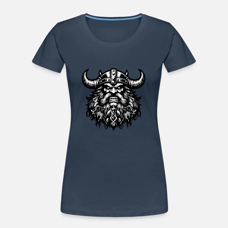 Mächtiger Wikingerkrieger Version 4 Frauen Premium Bio T-Shirt
