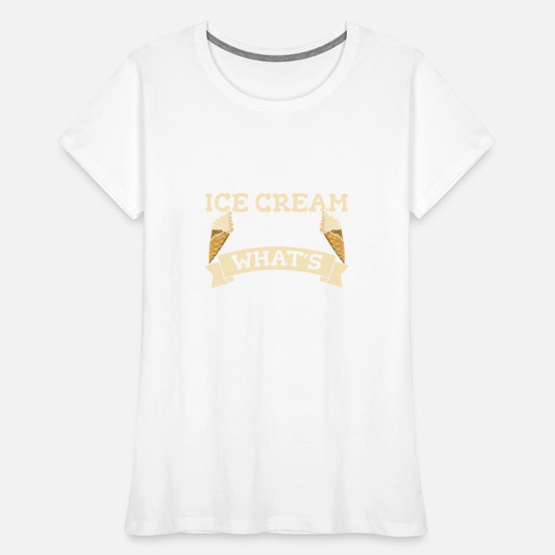 Crème glacée Boule de crème glacée Snacking Crème glacée T-shirt bio Premium Femme