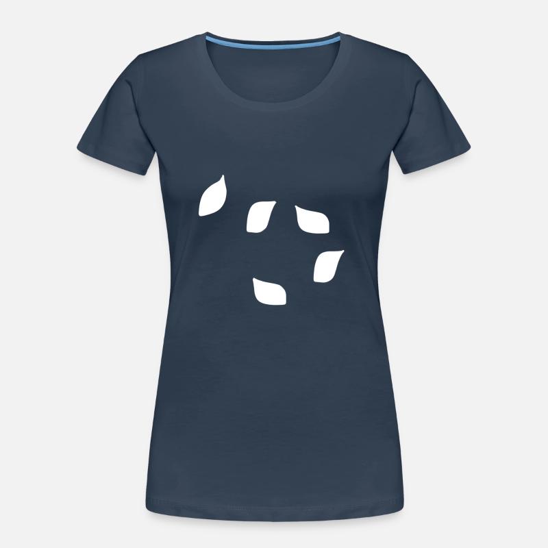 Five Leaves Leaf Pattern Tree Women's Premium Organic T-Shirt