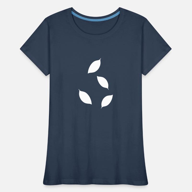 Four Leaves Leaf Icon Pattern Women's Premium Organic T-Shirt