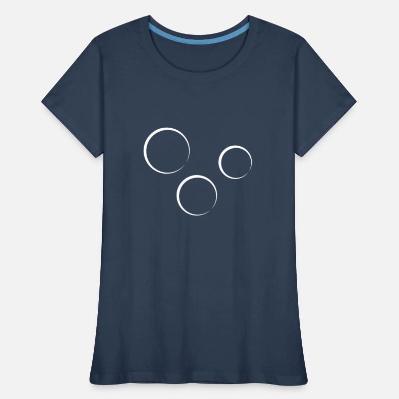 Three Circles Circle Shape Icon Women's Premium Organic T-Shirt
