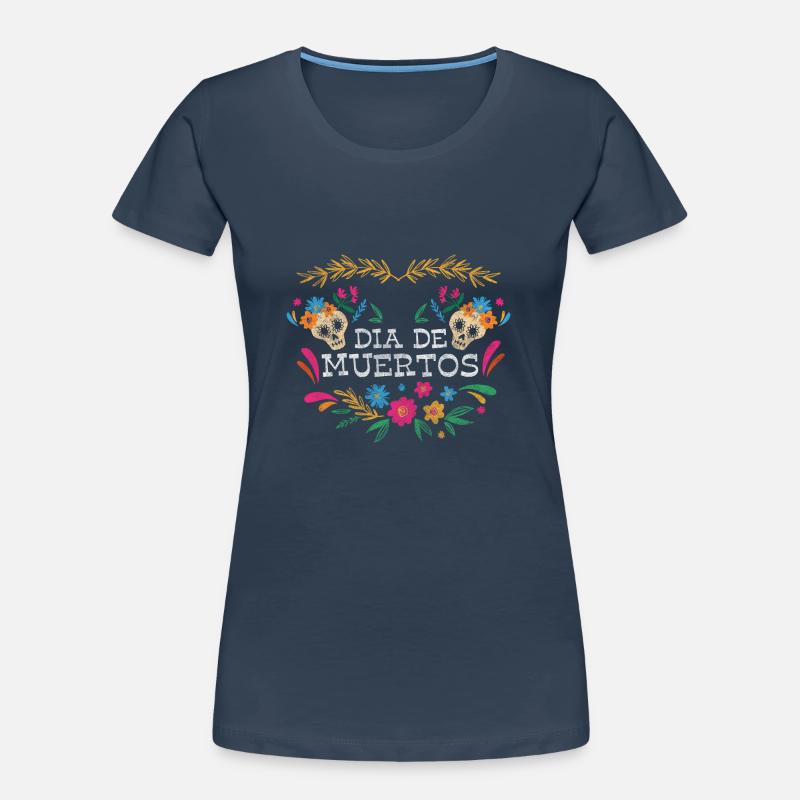 Mexico Solid Skeleton Women's Premium Organic T-Shirt