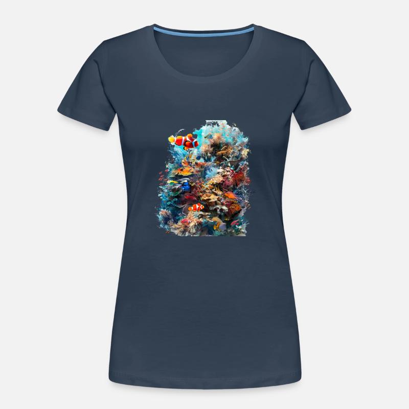 Tiny coral polyps form entire reefs Women's Premium Organic T-Shirt
