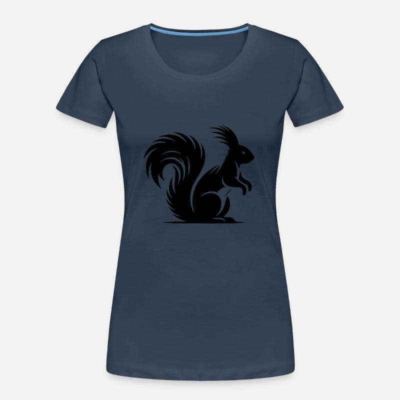 Putziges Eichhörnchen mit buschigem Schwanz Frauen Premium Bio T-Shirt