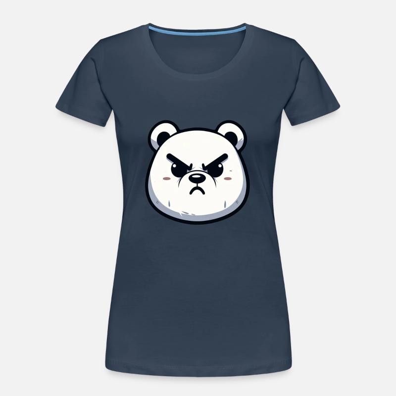 Wütendes Eisbär-Design Frauen Premium Bio T-Shirt