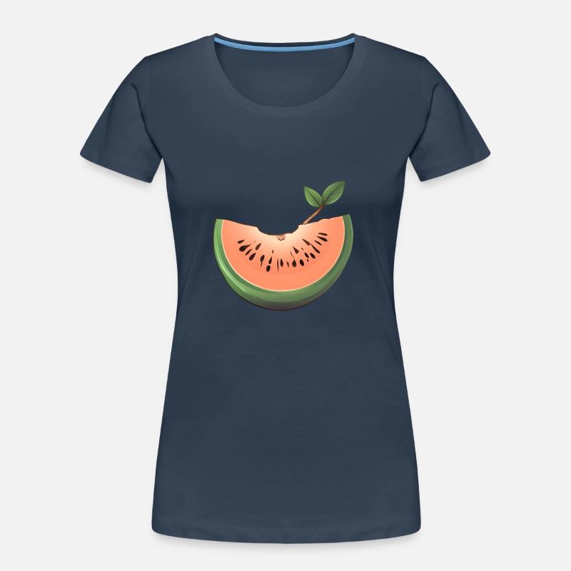 Pastèque, Melon, Fruit, Fruit T-shirt bio Premium Femme