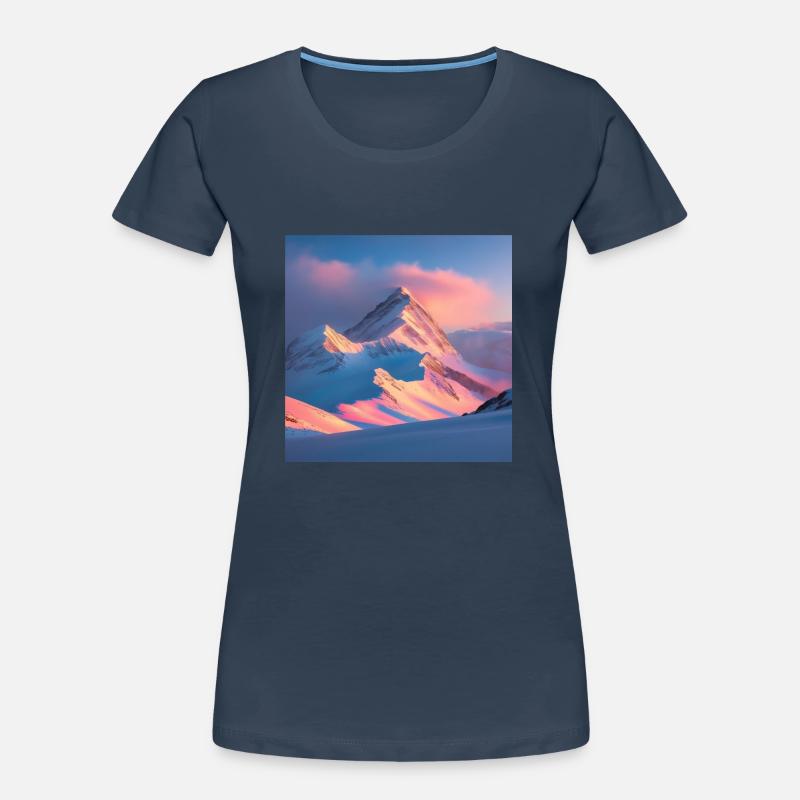Mountain Range Frauen Premium Bio T-Shirt