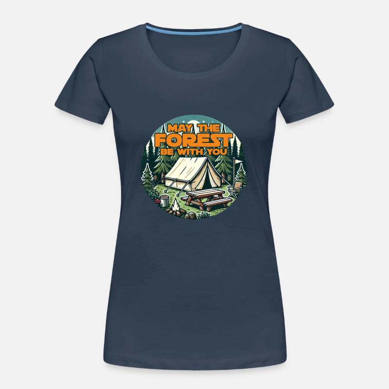 Möge der Wald mit dir sein Frauen Premium Bio T-Shirt
