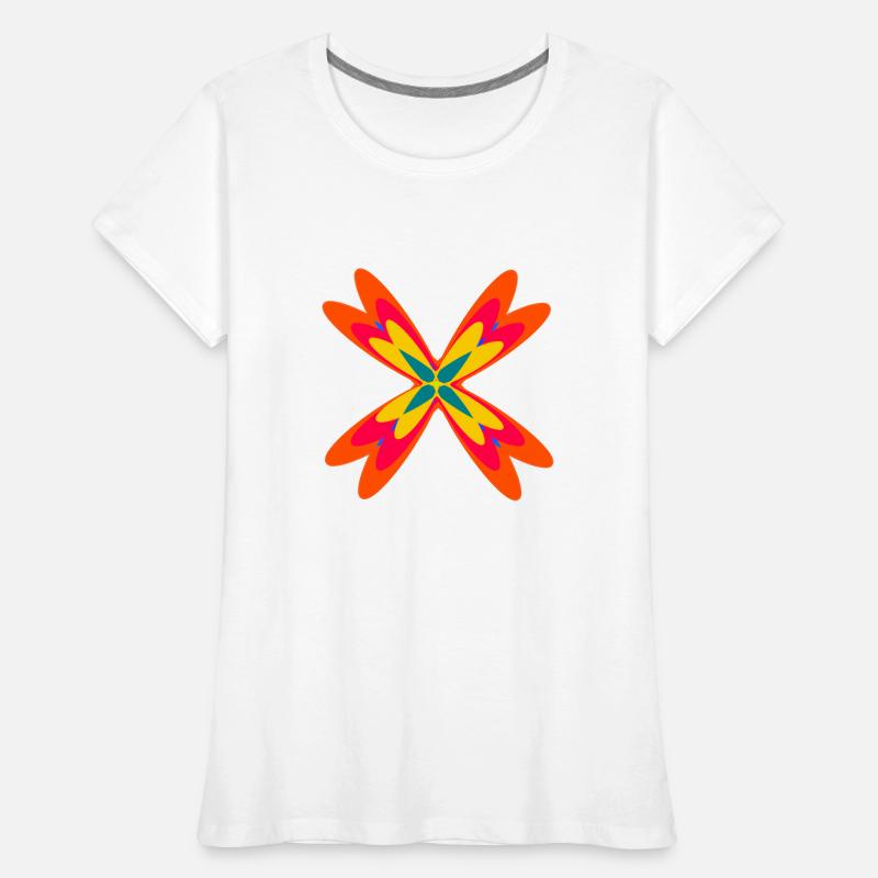 Abstract from three different patterns Women's Premium Organic T-Shirt