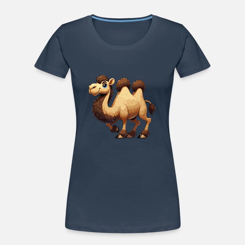 Kamel-Mann Frauen Premium Bio T-Shirt