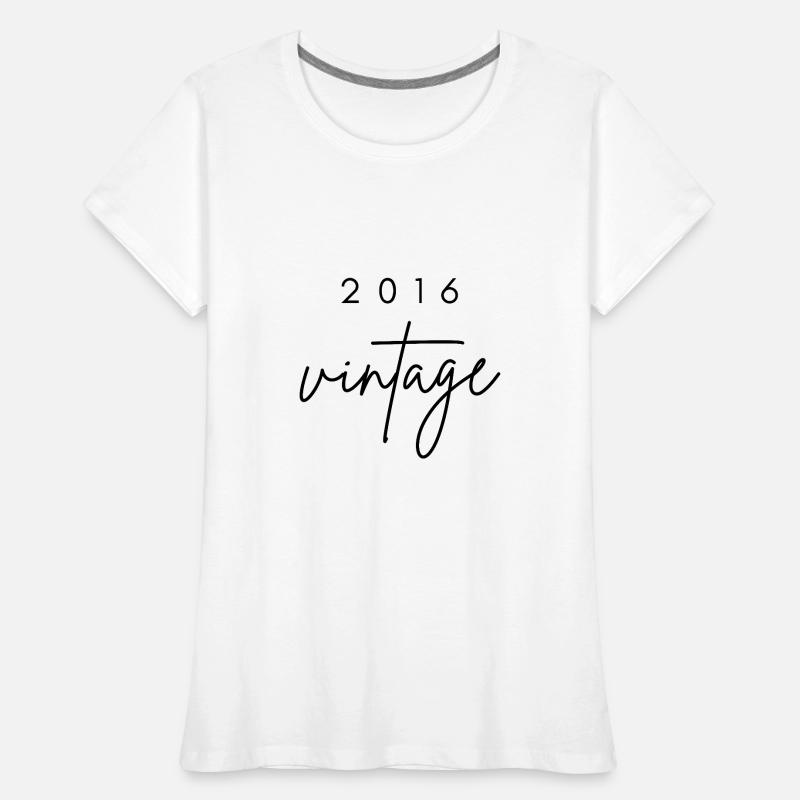 Anniversaire 2016 vintage T-shirt bio Premium Femme