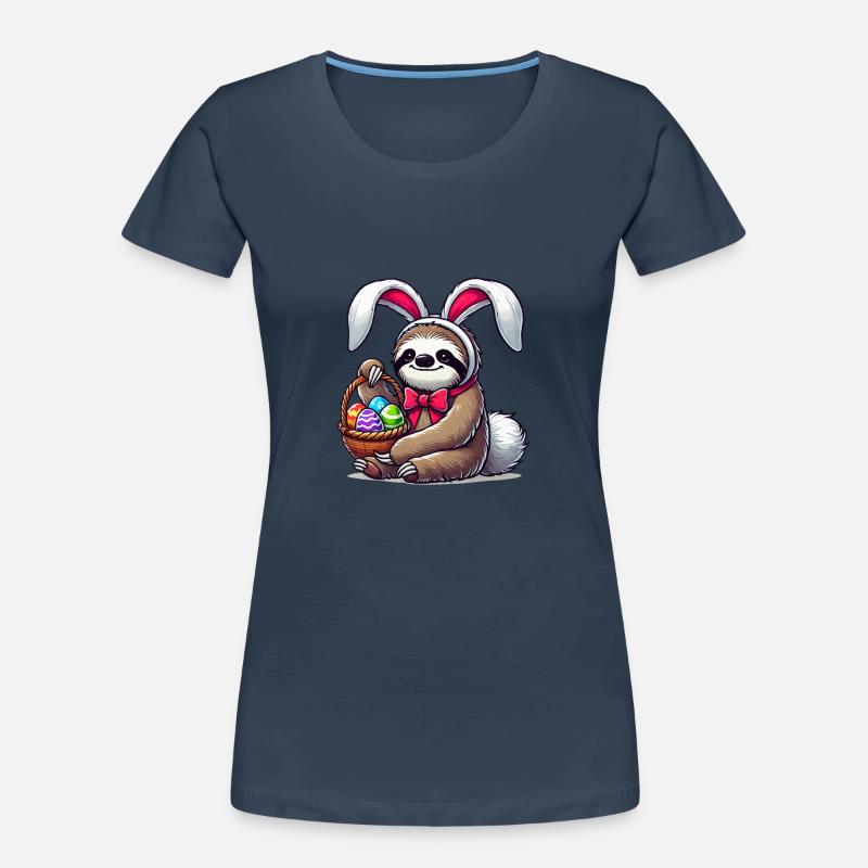 Sloth Easter Women's Premium Organic T-Shirt