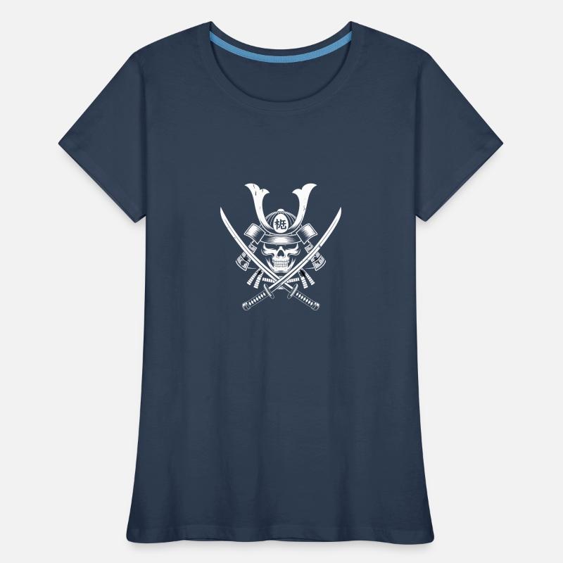 Japanischer Samurai-Krieger Frauen Premium Bio T-Shirt
