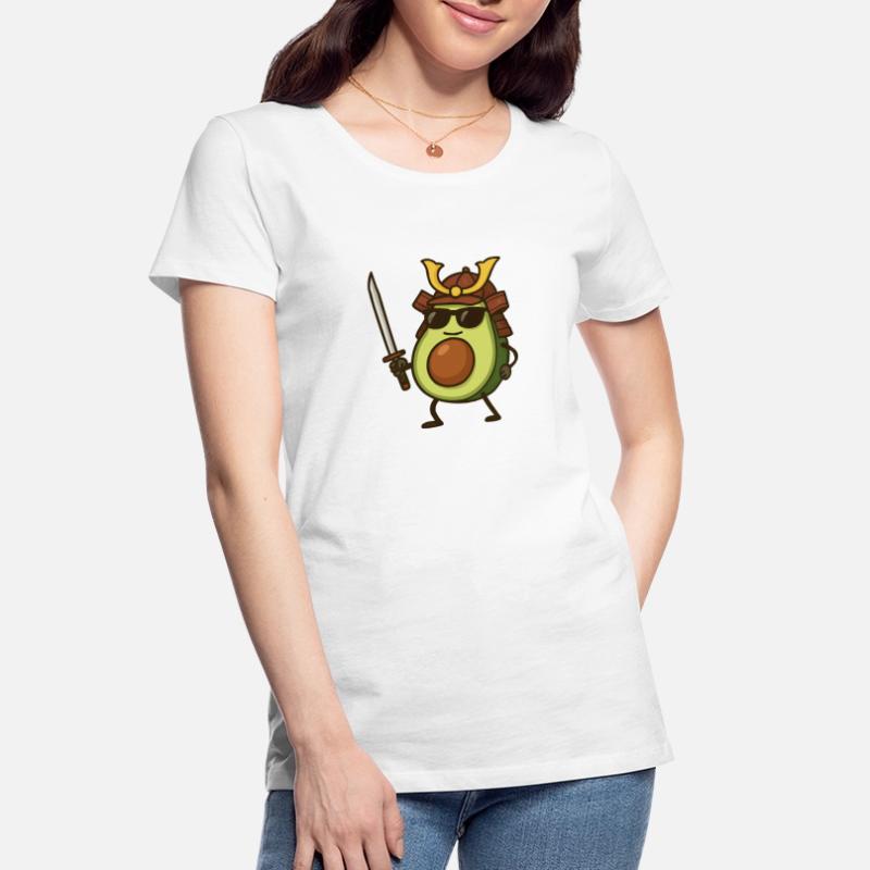 avocado samurai Frauen Premium Bio T-Shirt
