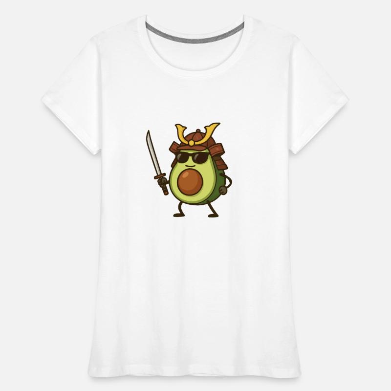 avocado samurai Frauen Premium Bio T-Shirt