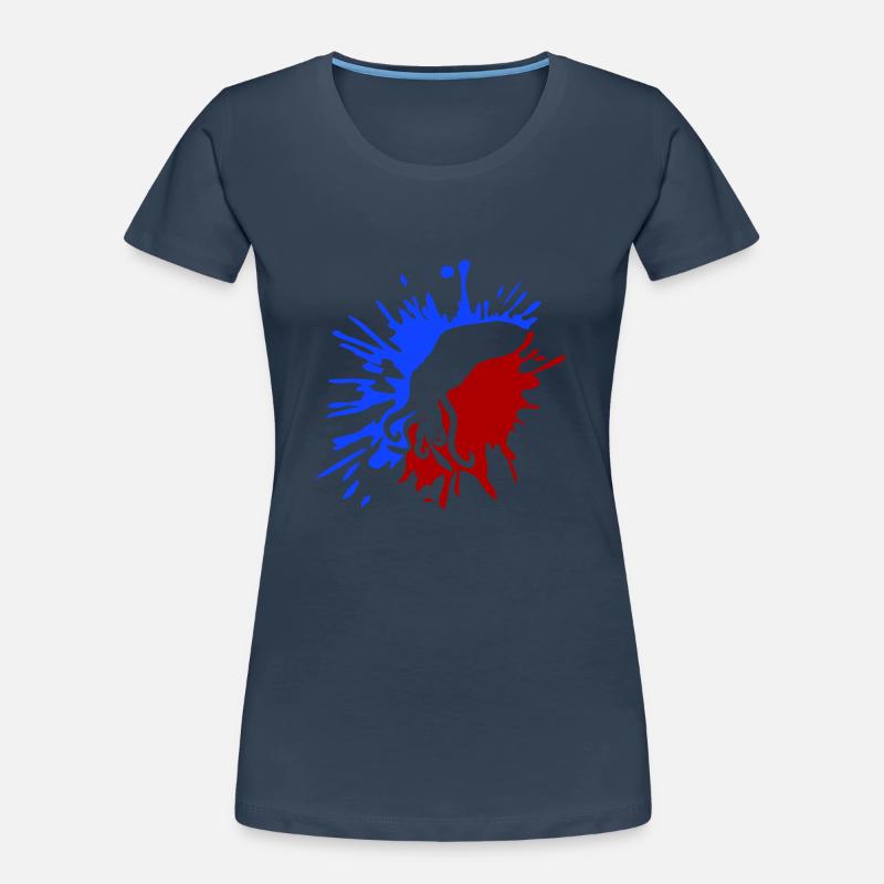 Octopus Paint Blobs Octopus Drops Graffiti Blobs Women's Premium Organic T-Shirt