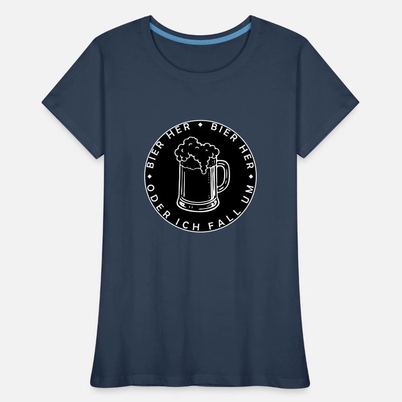 Bees here - Oder ich fall um! Women's Premium Organic T-Shirt