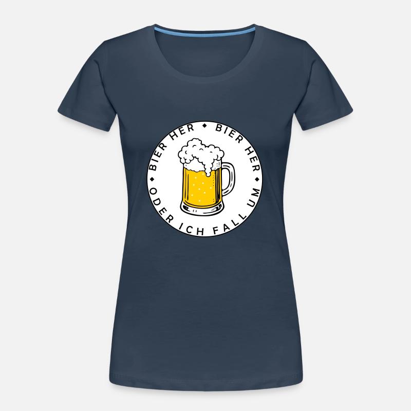 Bees here - Oder ich fall um! Women's Premium Organic T-Shirt