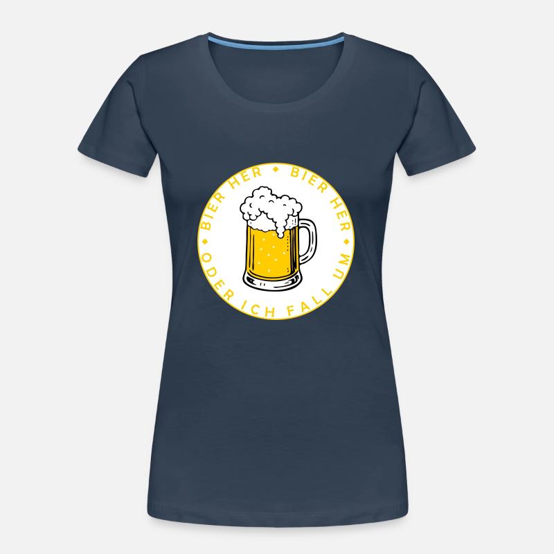 Bienen hier - Oder ich fall um! Frauen Premium Bio T-Shirt