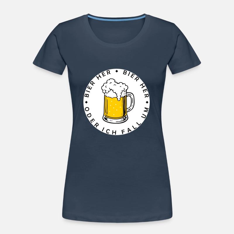Bees here - Oder ich fall um! Women's Premium Organic T-Shirt