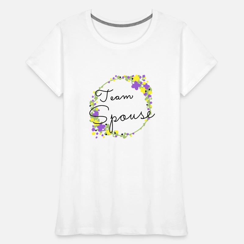 Team Spouse non binary/Team Verfiancé non binary Women's Premium Organic T-Shirt