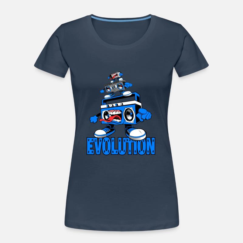 Évolution de la technologie Design unique et cool T-shirt bio Premium Femme