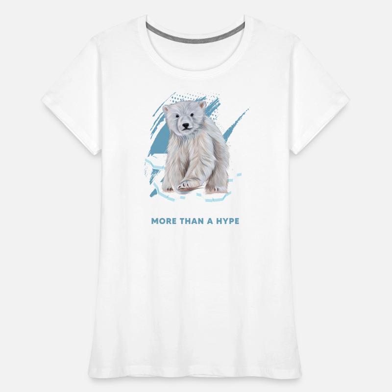 eisbaden eisbader eisbär auf eisscholle Frauen Premium Bio T-Shirt