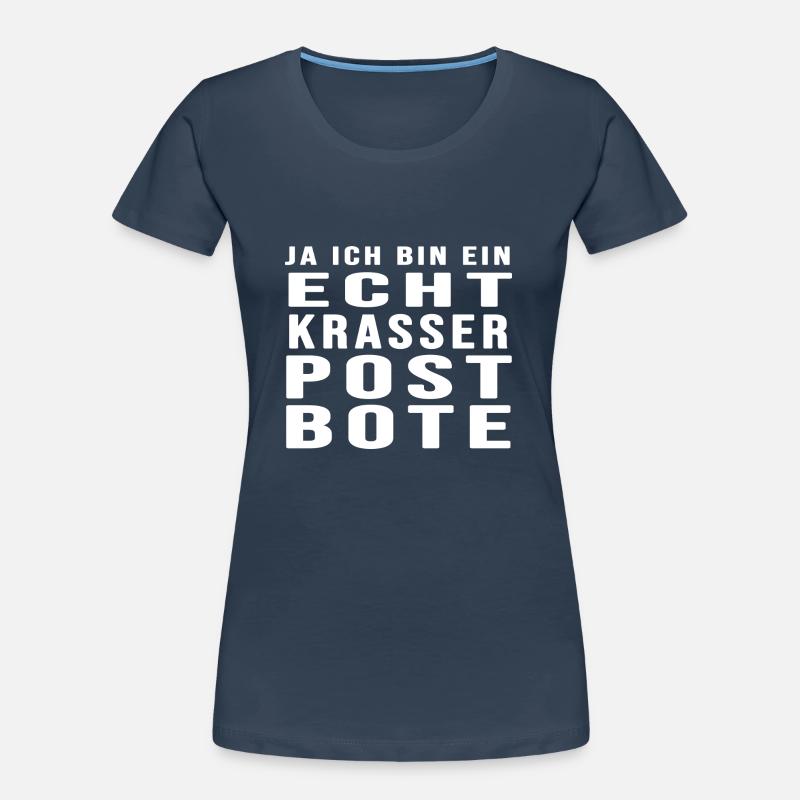 briefträger postbote post Frauen Premium Bio T-Shirt
