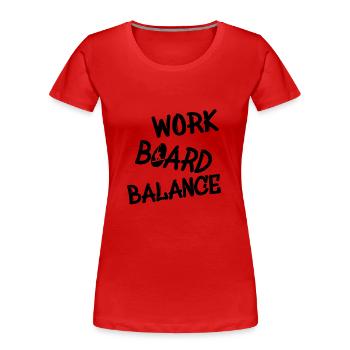 Snowboard Snowboarden Snowboarder Snowboarderin - Frauen Premium Bio T-Shirt -  - Vorne - Mia (176cm)
