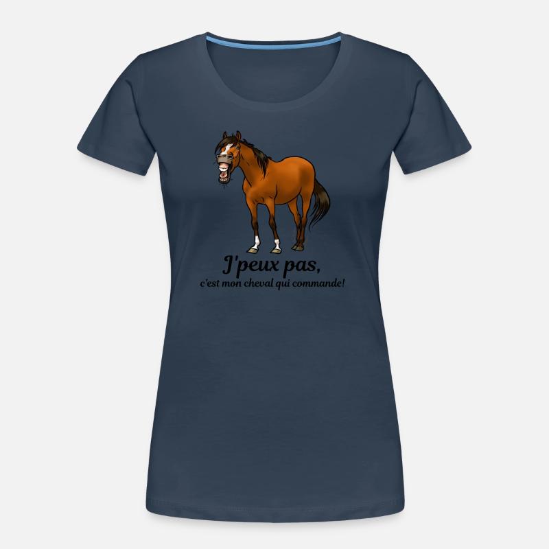 Mon cheval commande T-shirt bio Premium Femme