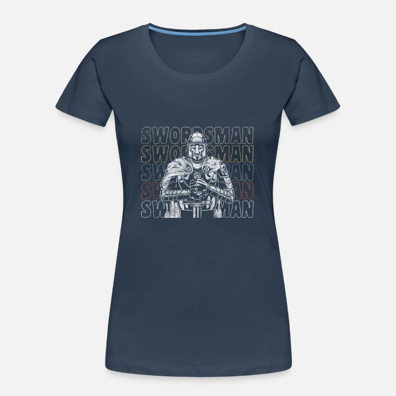Épée Épée Guerrier Épées T-shirt bio Premium Femme