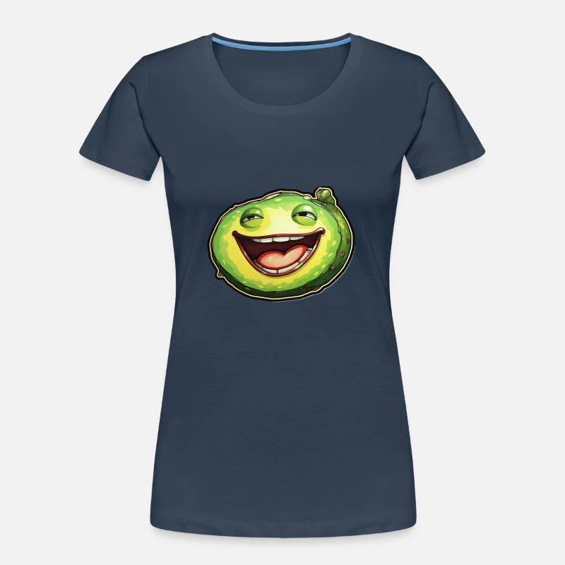 Fruit vert ludique: conception d’art de jeu 2D T-shirt bio Premium Femme