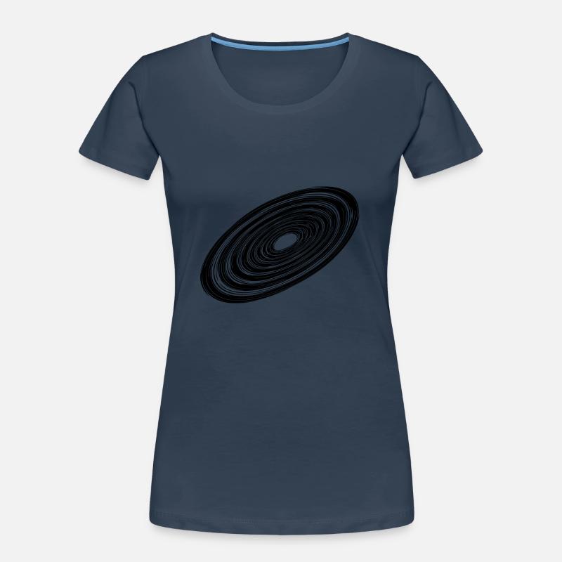 Three Dimensional Vintage Circle Disc Women's Premium Organic T-Shirt