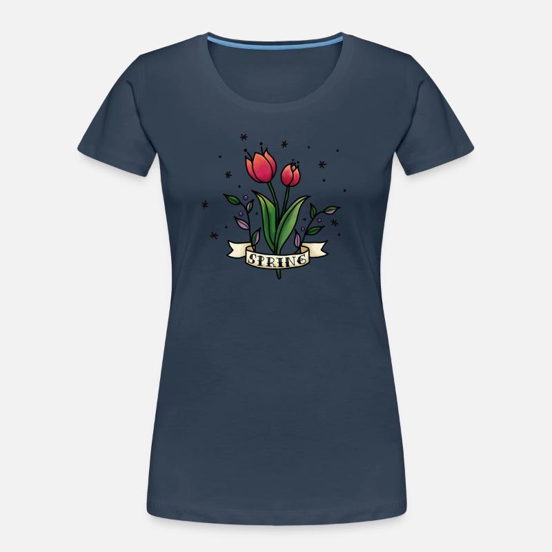 Spring Tulips. Springtime red tulip. Casual spring Women's Premium Organic T-Shirt