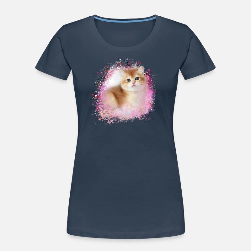 kitten,cat,kitten,graffiti,painting Women's Premium Organic T-Shirt