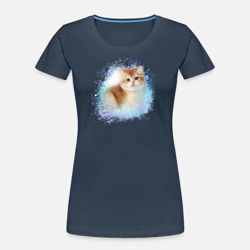 kitten,cat,kitten,graffiti,painting Women's Premium Organic T-Shirt