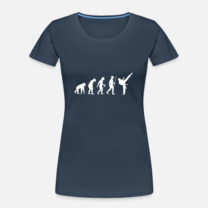 Kampfsport Karate Evolution Geschenkidee 005-096 Frauen Premium Bio T-Shirt
