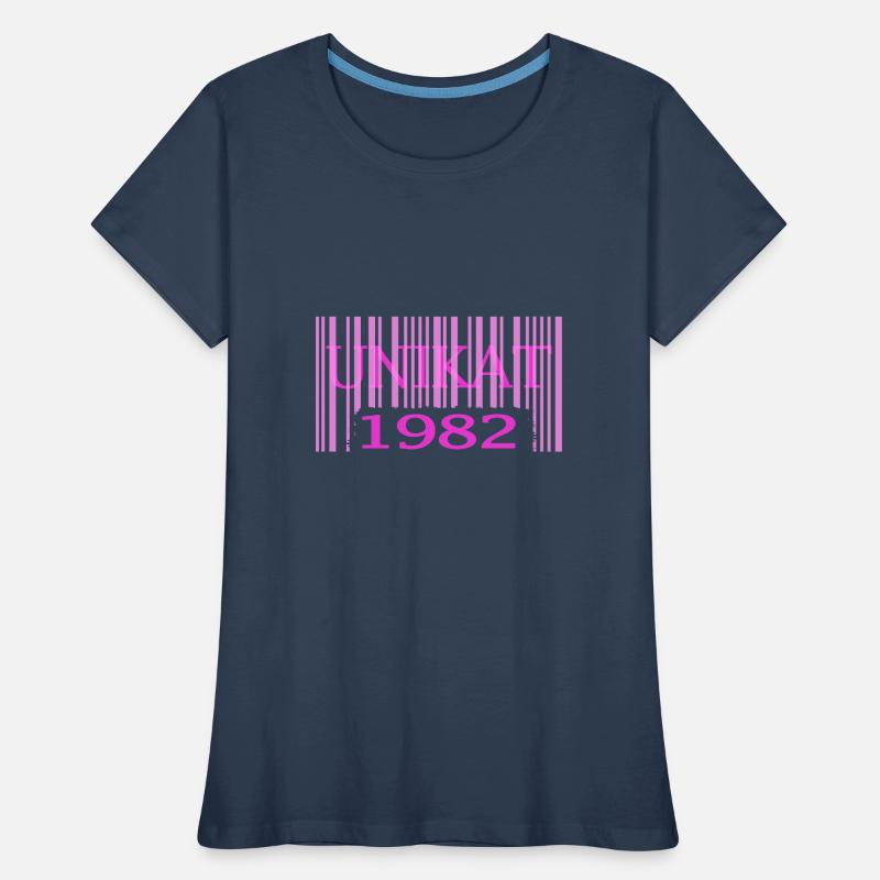 1982 geburtstag seltenes unikat rosa barcode Frauen Premium Bio T-Shirt