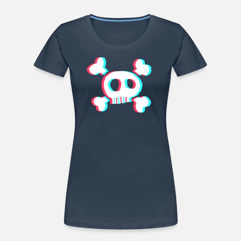 Schädel Frauen Premium Bio T-Shirt