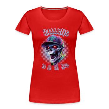 Cool Halloween Undead: Zombie Walking Undead Party - Women's Premium Organic T-Shirt -  - Front - Mia (176cm)