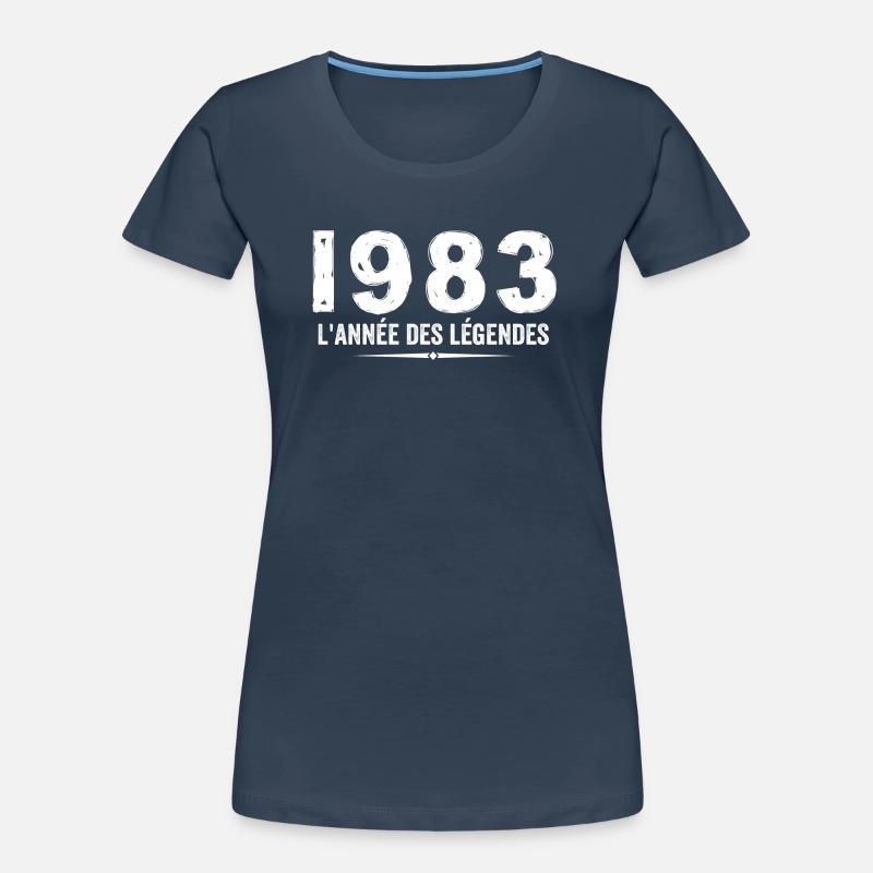 1983 Jahr der Legenden - 1983 Jubiläumsgeschenk Frauen Premium Bio T-Shirt