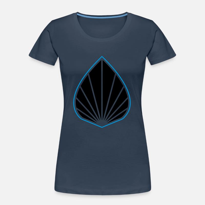 Logo Augmentée Bleu T-shirt bio Premium Femme