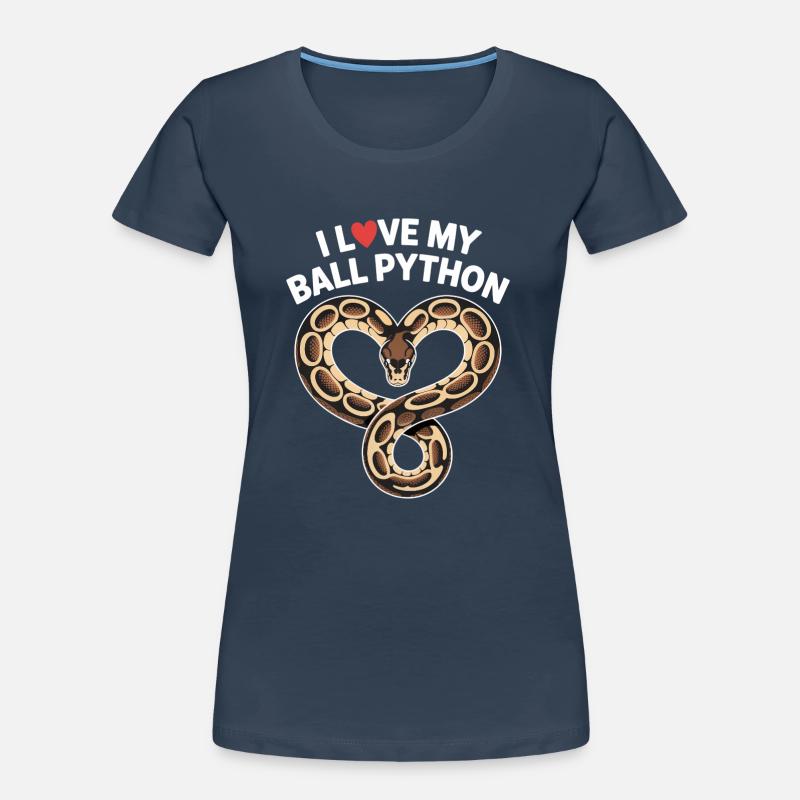 J’adore mon python royal ! Roi python T-shirt bio Premium Femme