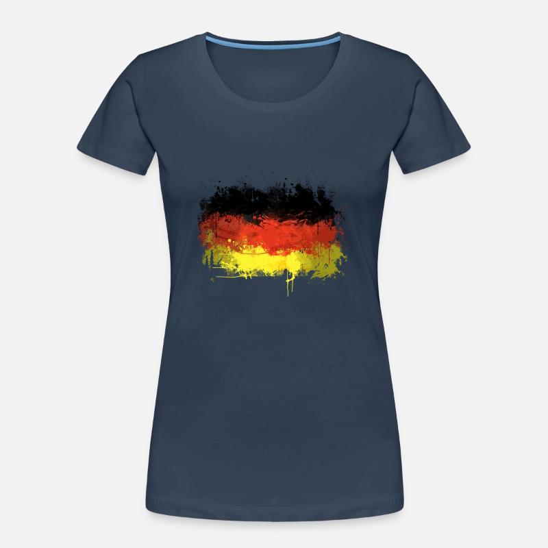 Drapeau allemand Graffiti T-shirt bio Premium Femme