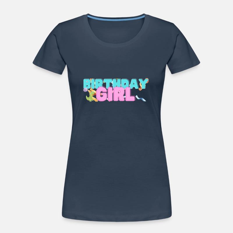 Dinosaurier Geburtstagskind Frauen Premium Bio T-Shirt