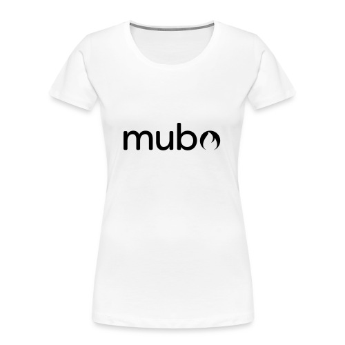 mubo Logo Word Black - Women's Premium Organic T-Shirt