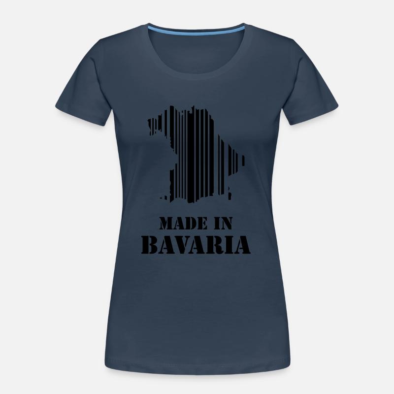 Made in Bavaria barcode card gift idea Women's Premium Organic T-Shirt