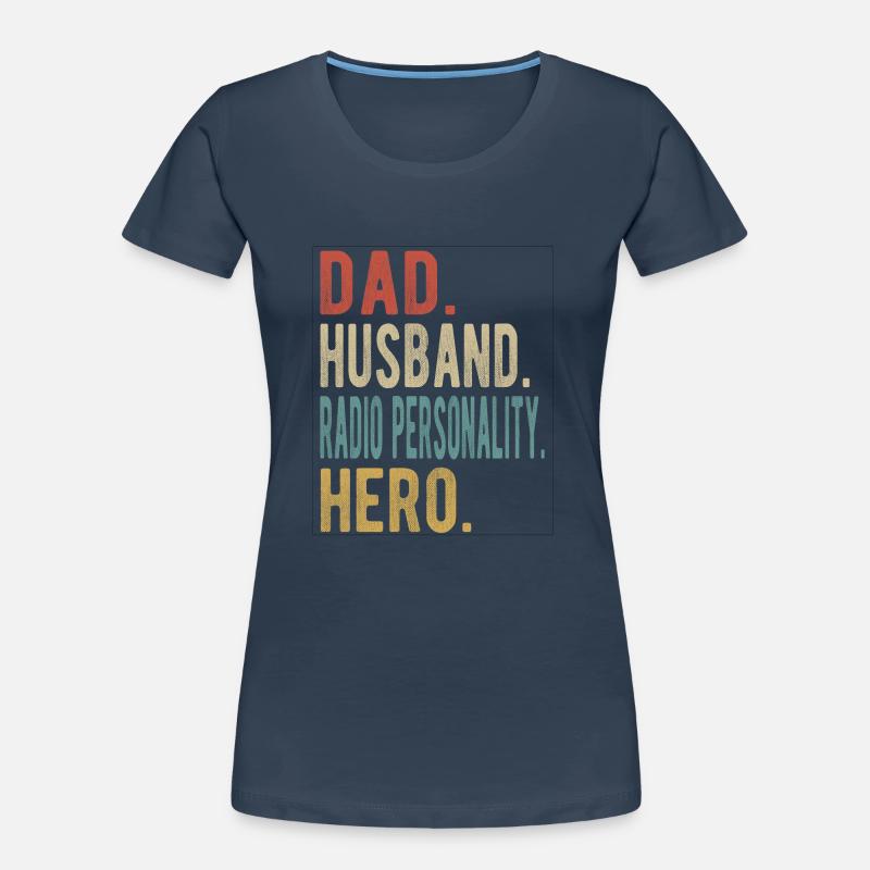 Radiomoderator Papa Ehemann Held Frauen Premium Bio T-Shirt
