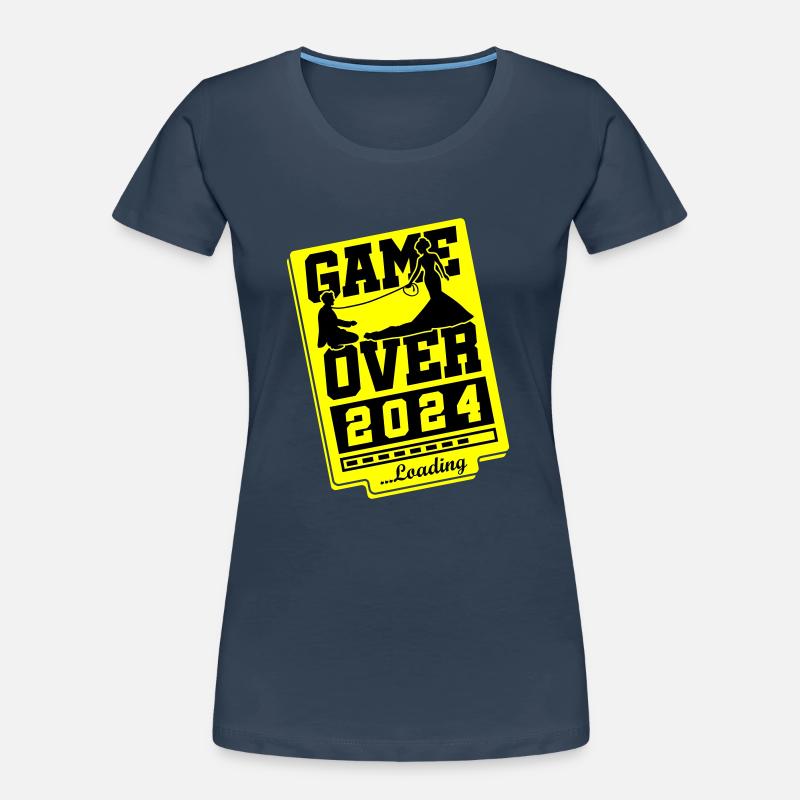 Wedding Loading 2024 Game Over T-shirt bio Premium Femme